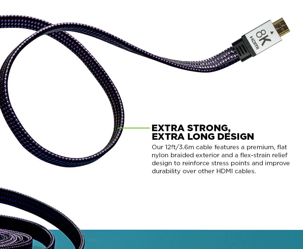 12’ 8K Ultra Speed HDMI 2.1 Gaming Cable™ - Image 5